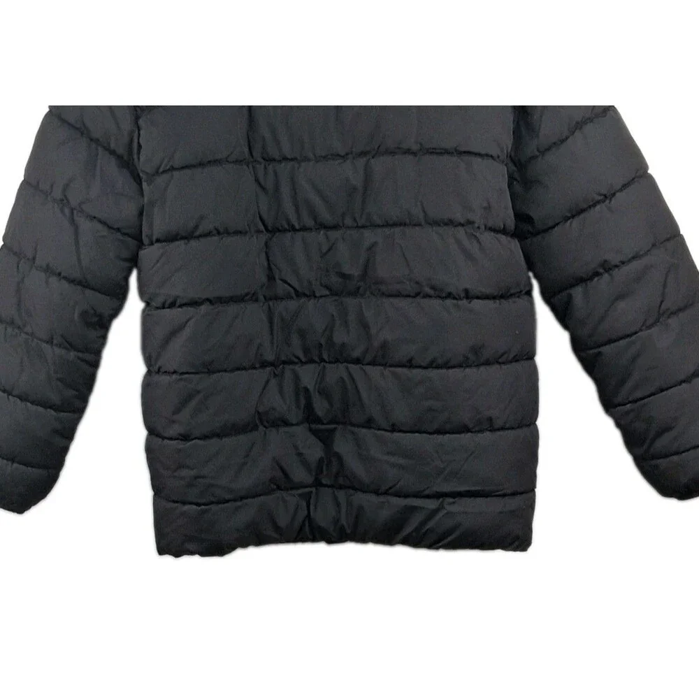 Children’s Place Puffer Jacket Kids Size 18 XXXL Black Lightweight Unisex